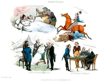 Sintomas de ser divertido, 1822. de Henry Thomas Alken