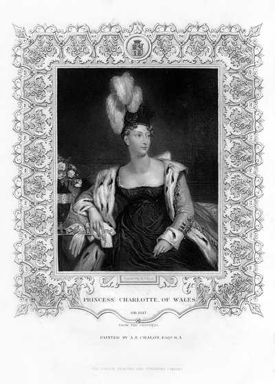 Princesa Charlotte Augusta de Gales, século XIX. de Henry Thomas Ryall