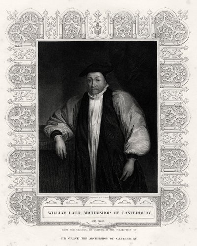 William Laud, Arcebispo de Canterbury, século XIX de Henry Thomas Ryall