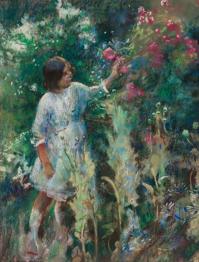 No jardim, c.1900 de Henry Tonks