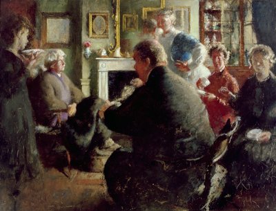 Steer at Home, 109 Cheyne Walk (na véspera de Natal) c.1929-30 de Henry Tonks