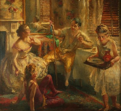 Jogadores de rua de Henry Tonks