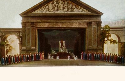 Veneração da Cruz, com coro, 1922. de Henry Traut