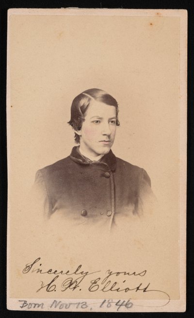 Retrato de Henry Wood Elliott 1846-1930, 1865. de Henry Ulke
