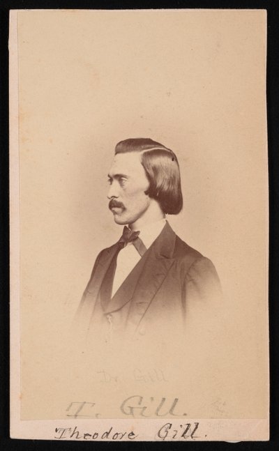 Retrato de Theodore Nicholas Gill 1837-1914, entre 1865 e 1870. de Henry Ulke