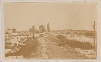 Eclusa e ponte de Chertsey de Henry W. Taunt