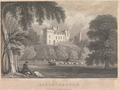 Airth Castle, Stirlingshire; página 4 (Volume Um) de Henry Wallis