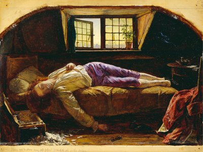 A Morte de Chatterton de Henry Wallis