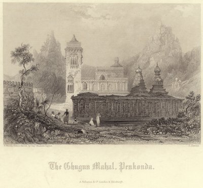 Chugun Mahal em Penukonda de Henry Warren