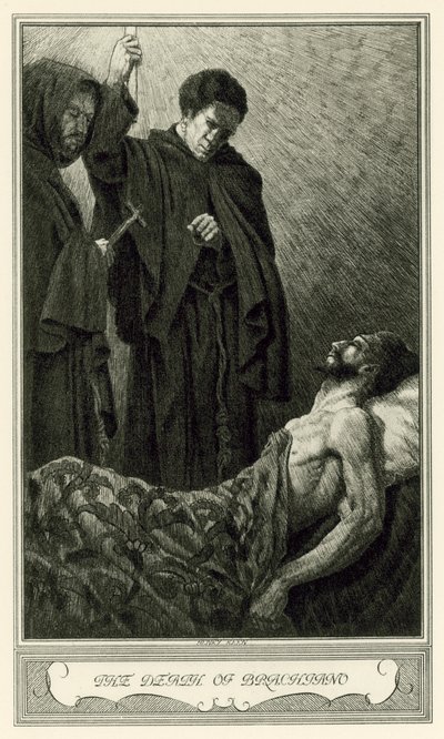 The White Devil, de John Webster: A Morte de Brachiano (litho) de Henry Weston Keen
