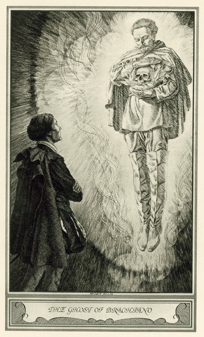 The White Devil, de John Webster: O Fantasma de Brachiano (litho) de Henry Weston Keen