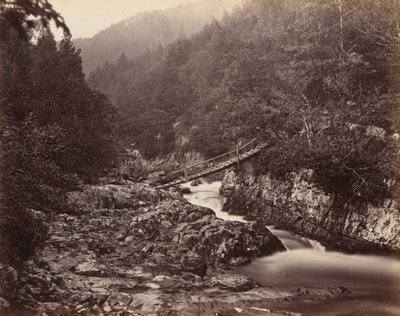 Ponte dos Mineiros, País de Gales, c. 1858 (foto) de Henry White