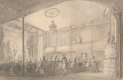 Interior do Brandenburg House Theatre, Hammersmith de Henry Wigstead