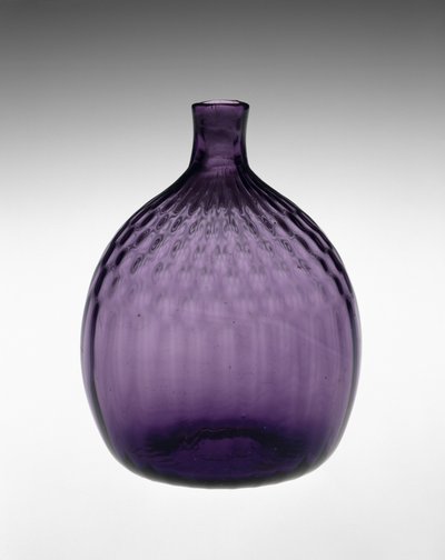 Garrafa de bolso de Henry William (attr.to) Stiegel