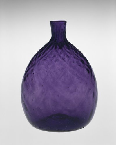 Garrafa de bolso de Henry William (attr.to) Stiegel