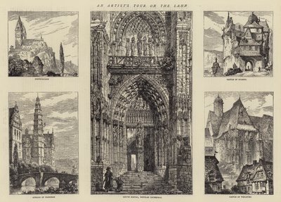 Um tour do artista no Lahn de Henry William Brewer