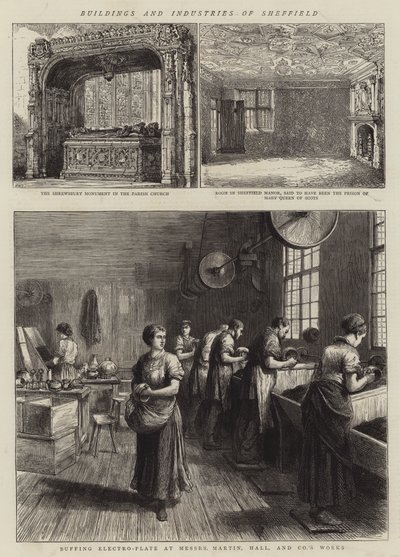 Edifícios e indústrias de Sheffield de Henry William Brewer