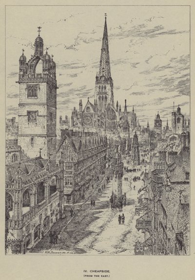 Cheapside, do Oriente de Henry William Brewer