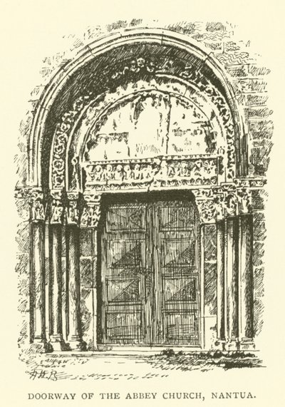 Porta da Igreja da Abadia, Nantua (gravura) de Henry William Brewer