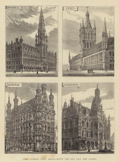 Quatro prefeituras flamengas, dicas para os novos tribunais de Henry William Brewer