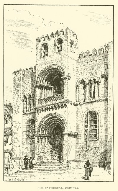 Sé Velha, Coimbra (gravura) de Henry William Brewer