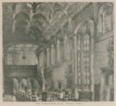 O, banqueting, corredor, Crosby, corredor, londres de Henry William Brewer