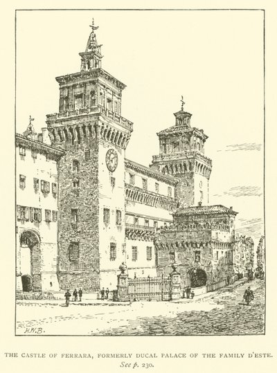 O Castelo de Ferrara, antigo Palácio Ducal da Família D