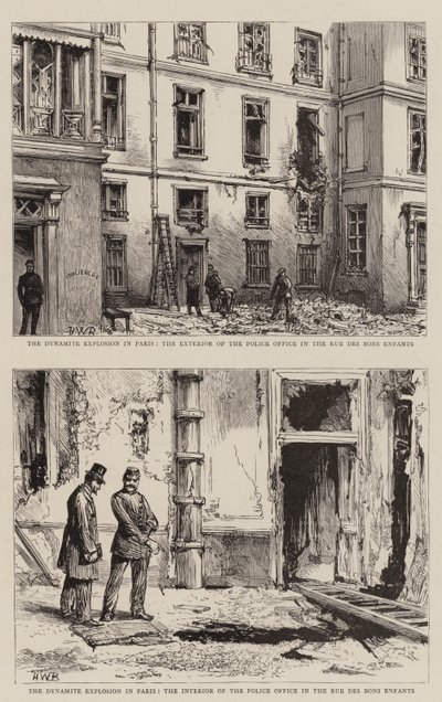 A explosão da dinamite em Paris de Henry William Brewer