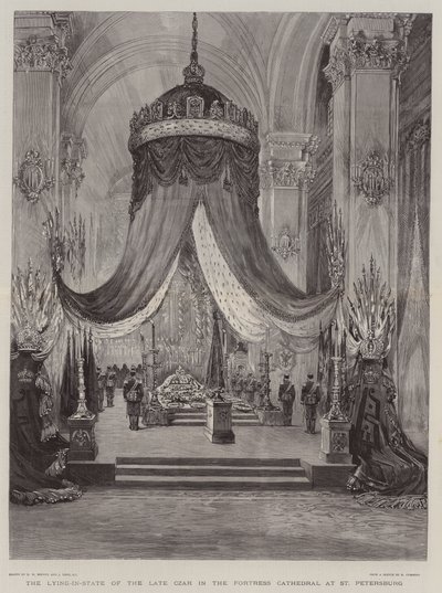 O estado mentiroso do czar tardio na fortaleza de São Petersburgo de Henry William Brewer