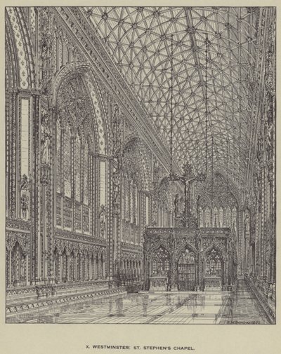 Westminster, capela de St Stephens de Henry William Brewer