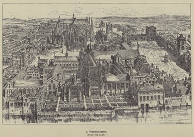 Westminster, do leste de Henry William Brewer