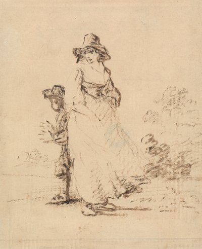 Um rapaz e uma rapariga de um país de Henry William Bunbury