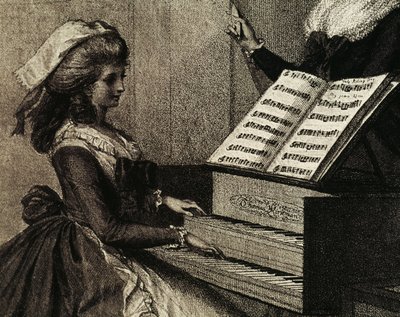 A lição de música de Henry William Bunbury