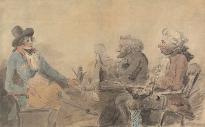 O Príncipe Regente e os Moneylenders de Henry William Bunbury