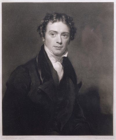 Retrato de Michael Faraday (1791-1867) gravado por Samuel Cousins (1801-1887) 1830 de Henry William Pickersgill