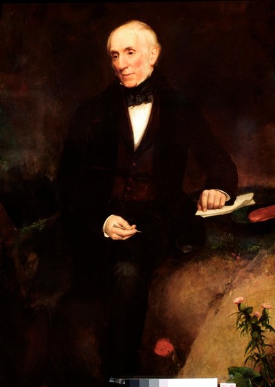 Retrato de William Wordsworth (1770-1850) Pintura Poeta Britânica de Henry William Pickersgill (1782-1875) Londres do século XIX, Galeria Nacional de Retratos de Henry William Pickersgill