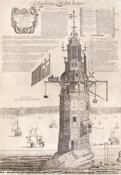 Casa clara de Edystone, bar. C. 1762 de Henry Winstanley