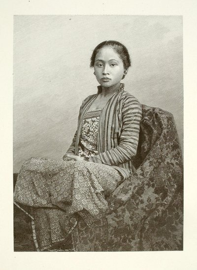 Uma jovem mulher javanesa de Henry Wolf