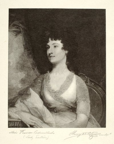 Miss Frances Cadwalader (Lady Erskine) de Henry Wolf