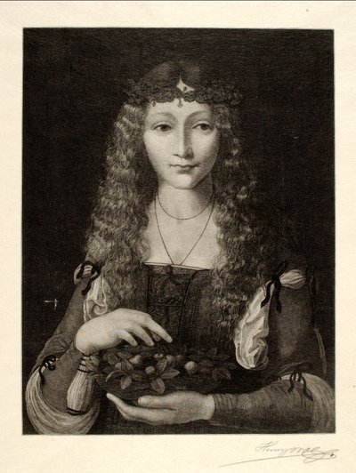 Retrato de uma rapariga de Henry Wolf