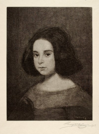 Retrato de uma jovem rapariga de Henry Wolf