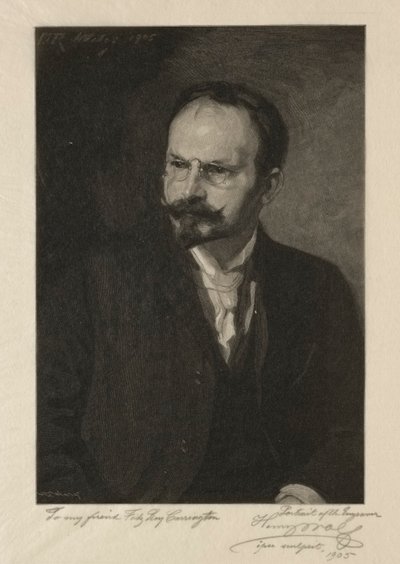 Auto-retrato, 1905. de Henry Wolf