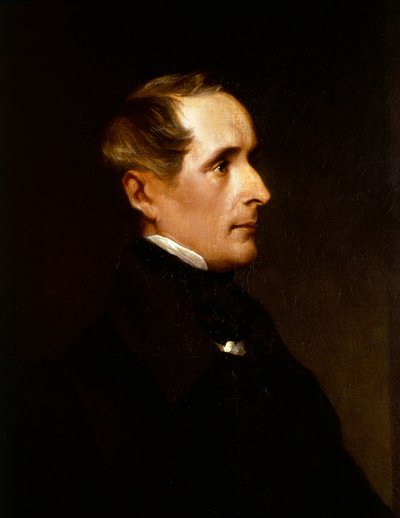 Retrato de Alphonse de Lamartine, pormenor 1848 (pintura) de Henry Wyndham Phillips