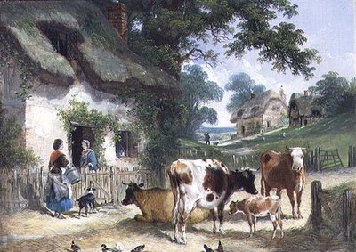 The Old Farmstead, c.1841 de Henry and Charles (attr.to) Shayer