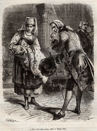 O Nascimento de Louise Auguste, Duquesa de Augustenborg (gravura) de Henry de Kock