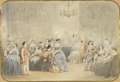 Élisa Rachel no foyer da Comédie Française de Henry de Montault