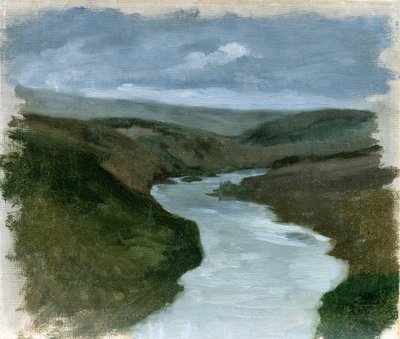 Paisagem do rio Dniepr, c.1878-89 de Henryk Hipolit Rodakowski