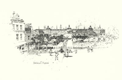 Bethlehem Hospital, Londres (litho) de Herbert (after) Railton