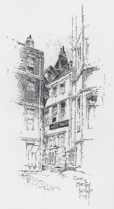 Esquina da Corte de Lebre (gravura) de Herbert (after) Railton