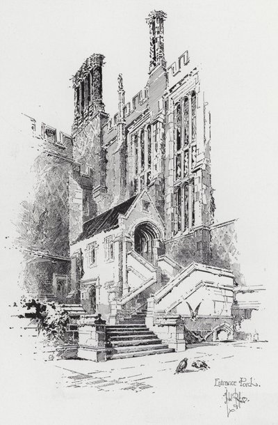 Pórtico de entrada (gravação) de Herbert (after) Railton